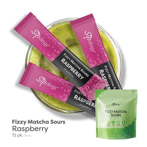 Raspberry Fizzy Matcha Sours (15 pk)