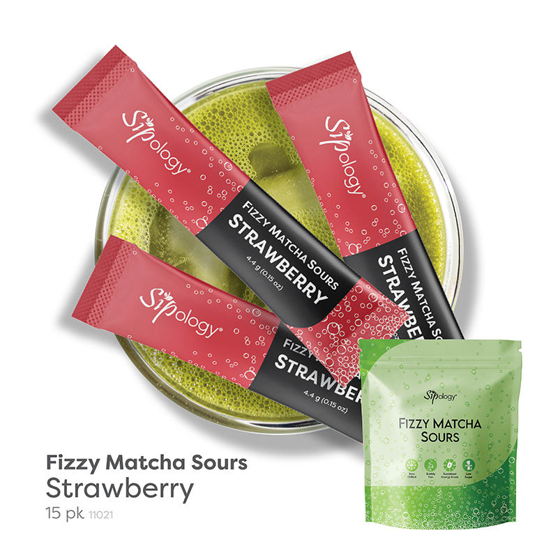 Strawberry Fizzy Matcha Sours (15 pk)