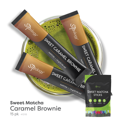 Caramel Brownie Sweet Matcha Sticks (15 pk)