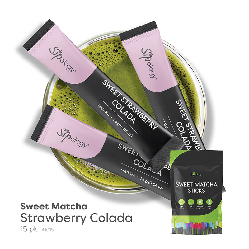 Strawberry Colada Sweet Matcha Sticks (15 pk)