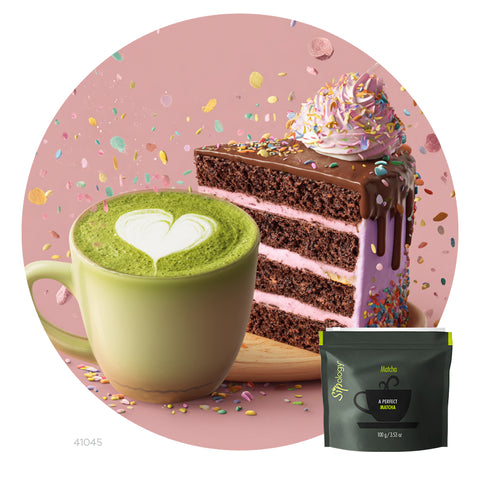 Chocolate Fudge Cake Matcha