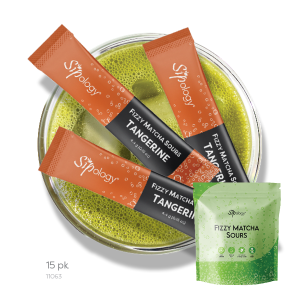 Tangerine Fizzy Matcha Sours (15 pk)