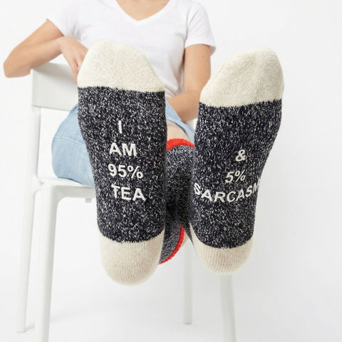 Walking on Sarcasm Cabin Socks